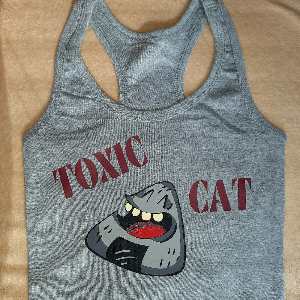 TOXIC CAT CROP TOP